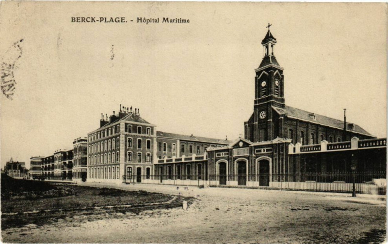 Carte postale ancienne Berck-Plage - Hopital maritime à Berck