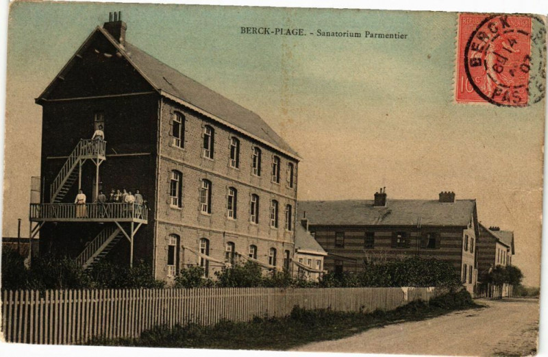 Carte postale ancienne Berck-Plage - Sanatorium parmentier à Berck