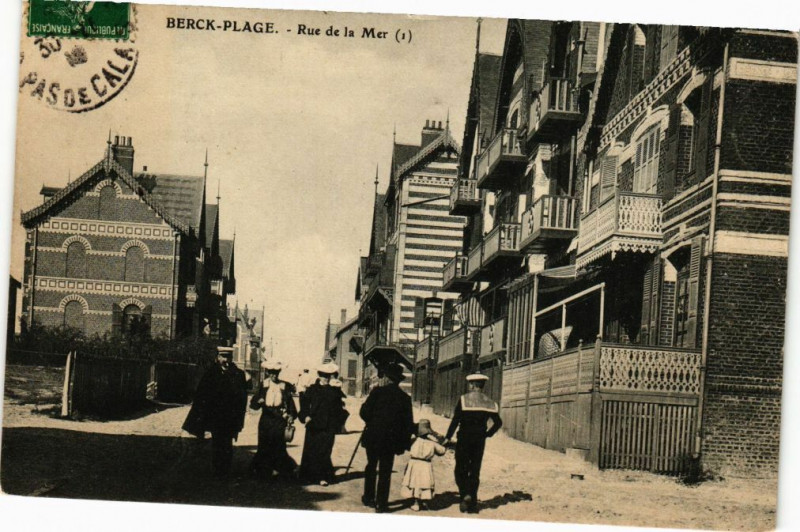 Carte postale ancienne Berck-Plage - Rue de la mer à Berck