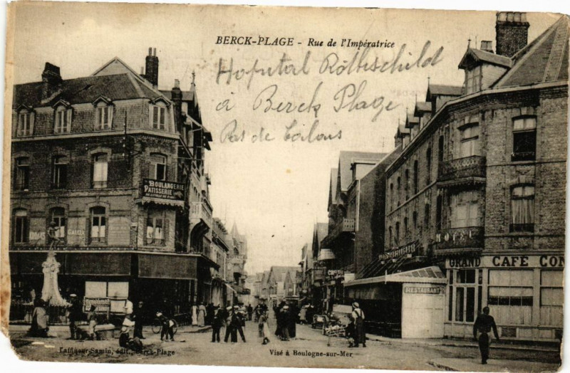 Carte postale ancienne Berck-Plage - Rue de l'imperatrice à Berck