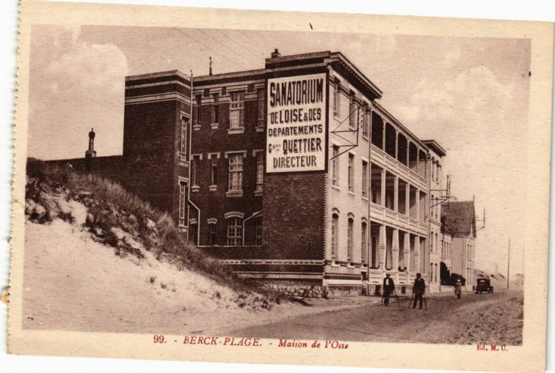 Carte postale ancienne Berck-Plage - Maisson de l'oise à Berck