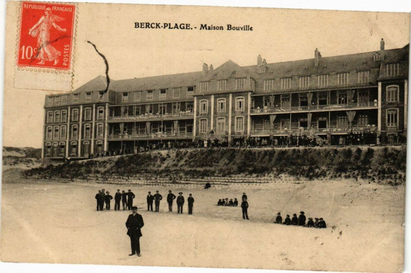 Carte postale ancienne Berck-Plage - Maison bouville à Berck