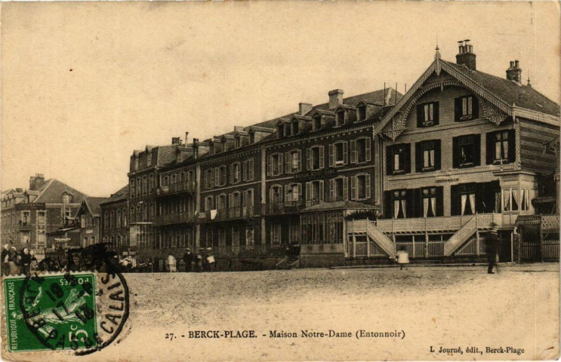 Carte postale ancienne Berck-Plage - maison notre dame à Berck
