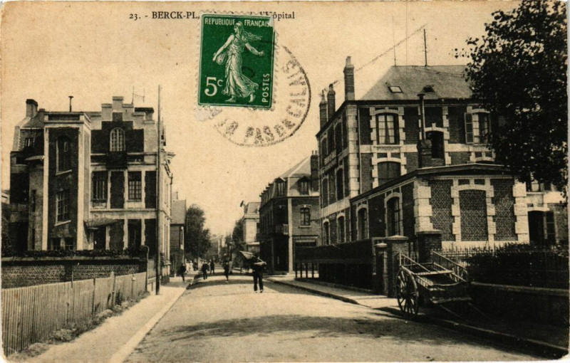Carte postale ancienne Berck-Plage - L'Hopital à Berck