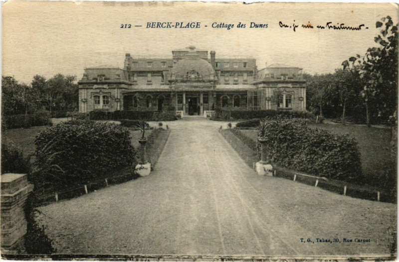 Carte postale ancienne Berck-Plage - Cottage des dunes à Berck