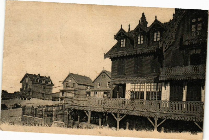Carte postale ancienne Berck-Plage - Chalets à Berck