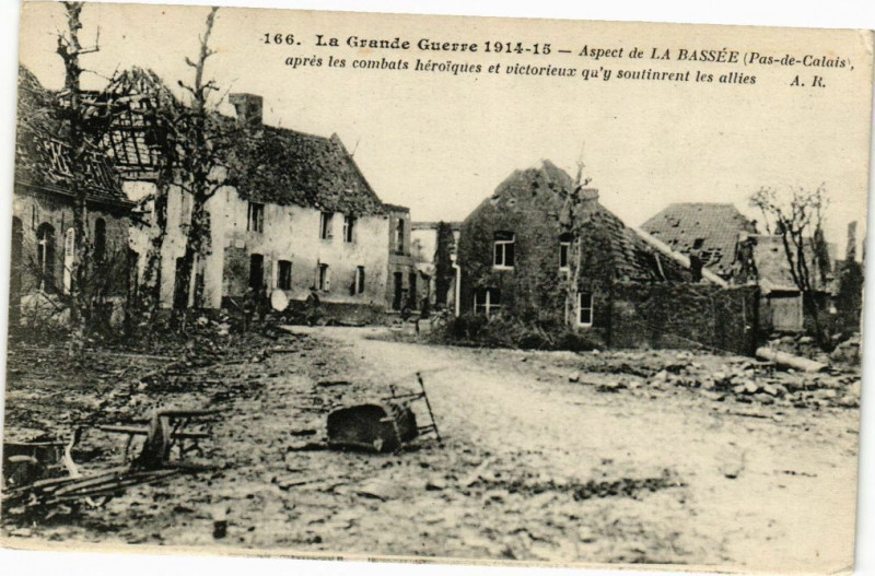 Carte postale ancienne La Grande Guerre 1914 - 15 - Aspect de la bassee