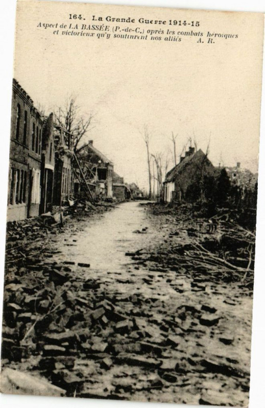 Carte postale ancienne La Grande Guerre 1914 - 15 - Aspect de la bassee