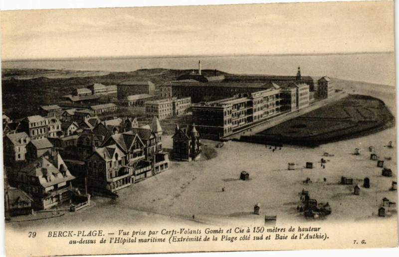 Carte postale ancienne Berck-Plage - Vue prise par à Berck