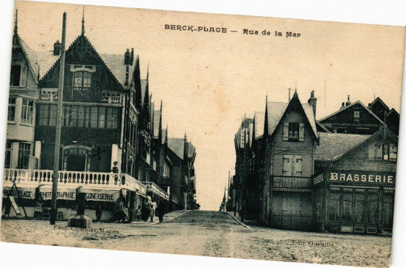 Carte postale ancienne Berck-Plage - Rue de la mer à Berck