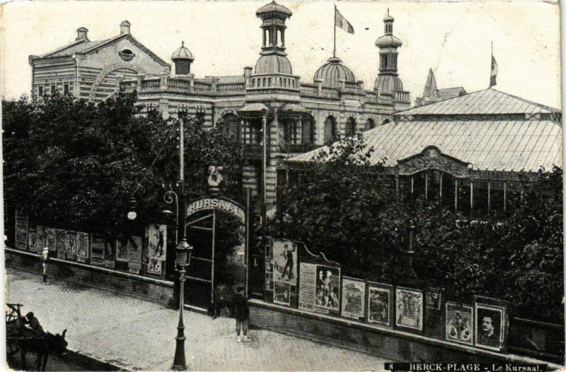 Carte postale ancienne Berck-Plage - Le kursaal à Berck