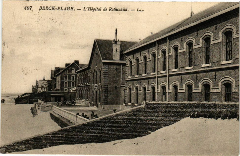 Carte postale ancienne Berck-Plage - L'hopital de à Berck