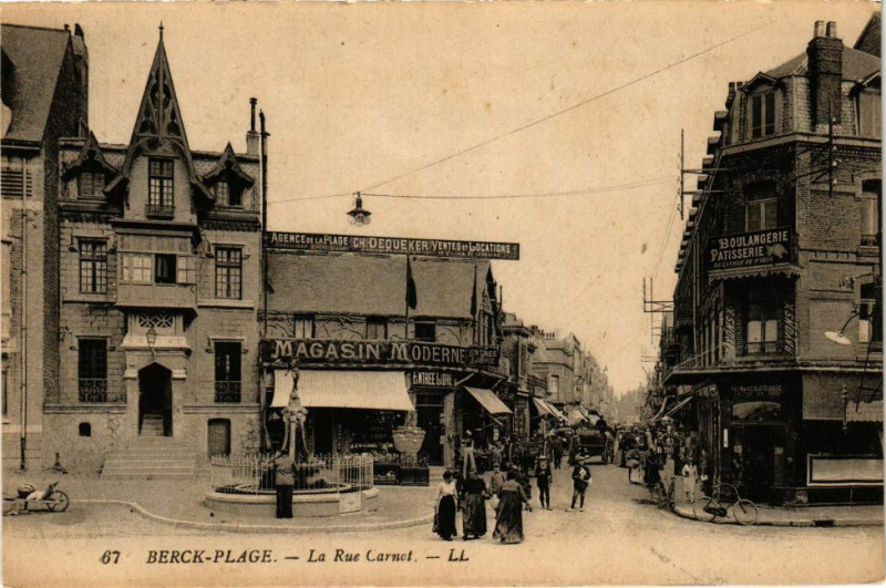 Carte postale ancienne Berck-Plage - Hotel maritime à Berck