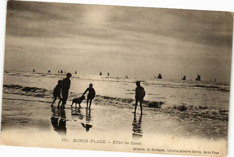 Carte postale ancienne Berck-Plage - Effet de soleil à Berck