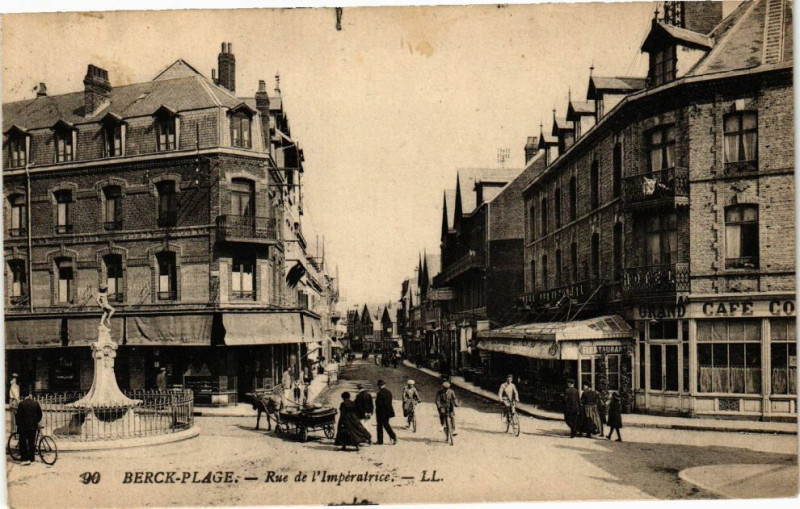 Carte postale ancienne Berck-Plage - Rue de l'imperatrice à Berck