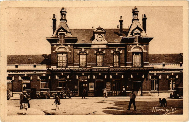 Carte postale ancienne Berck-Plage - La gare à Berck