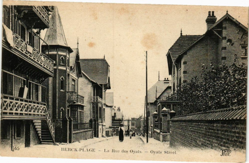 Carte postale ancienne Berck-Plage - Le Rue des oyals à Berck