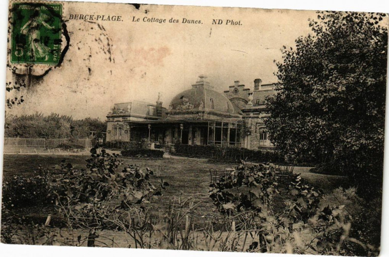 Carte postale ancienne Berck-Plage - Le Cottage des dunes à Berck