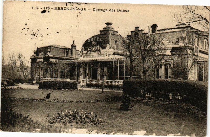 Carte postale ancienne Berck-Plage - Cottage des dunes à Berck