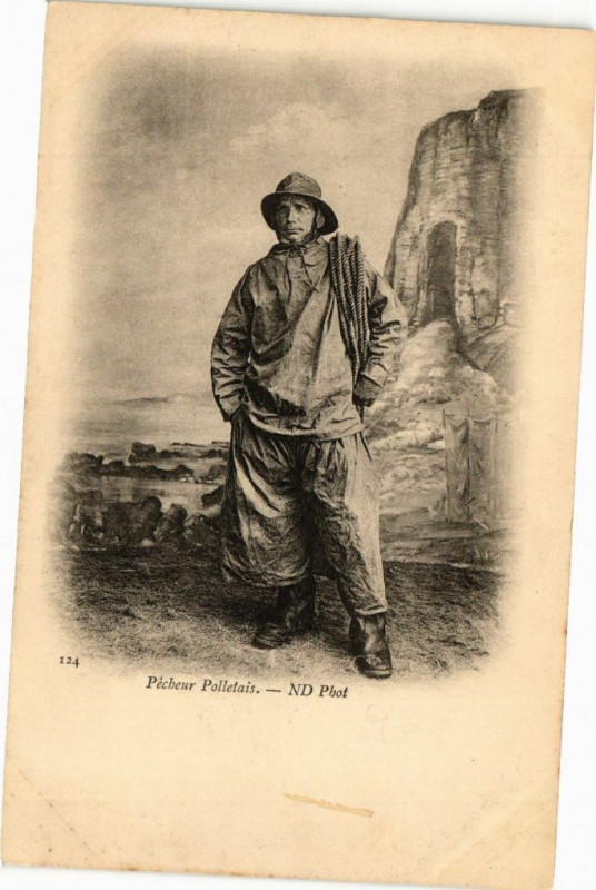 Carte postale ancienne Pécheurs Pollerais