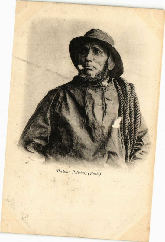 Carte postale ancienne Pécheurs Pollerais