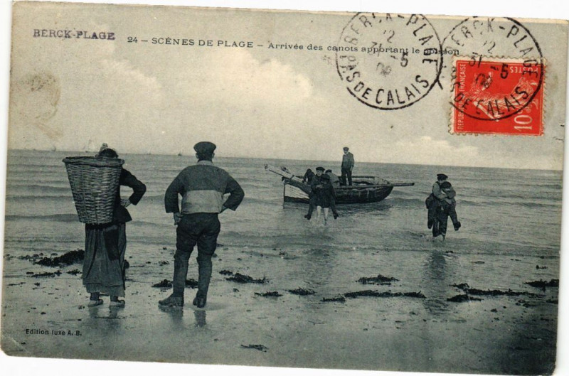 Carte postale ancienne Berck-Plage - Scénes de Plage à Berck