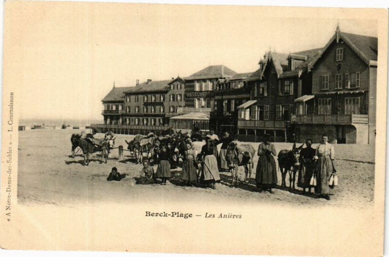 Carte postale ancienne Berck-Plage - Les Anieres à Berck