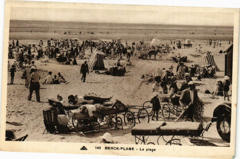 Carte postale ancienne Berck-Plage - La Plage à Berck