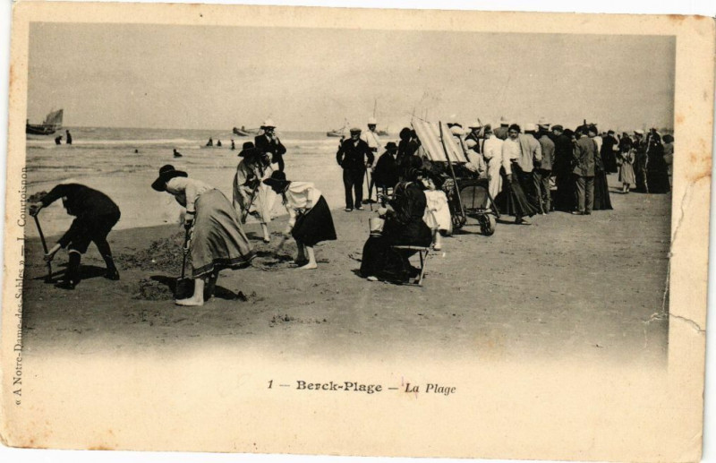 Carte postale ancienne Berck-Plage - La Plage à Berck