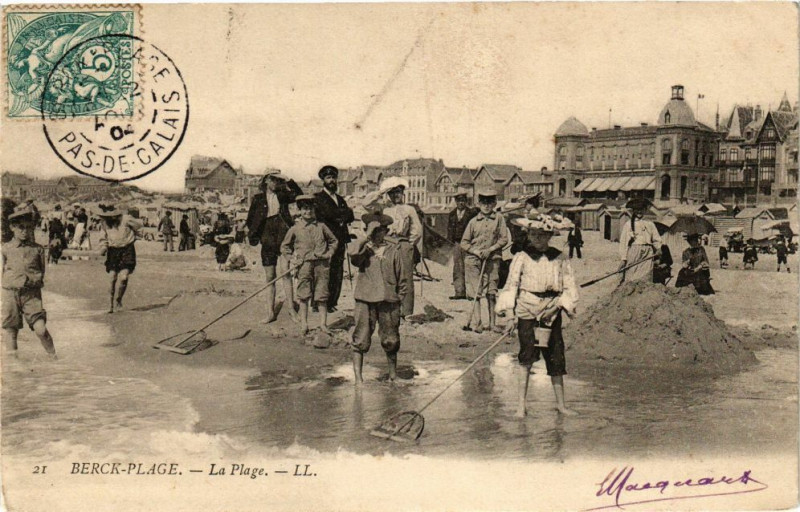 Carte postale ancienne Berck-Plage - La Plage à Berck
