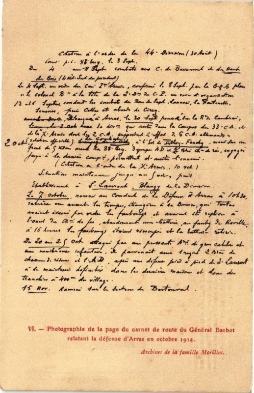 Carte postale ancienne Page d'histoire page de gloire
