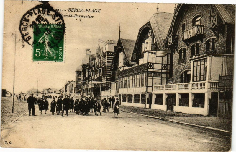 Carte postale ancienne Berck-Plage - Oswald-Parmentier à Berck