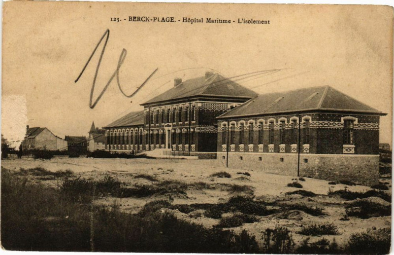 Carte postale ancienne Berck-Plage - Hopital maritime à Berck