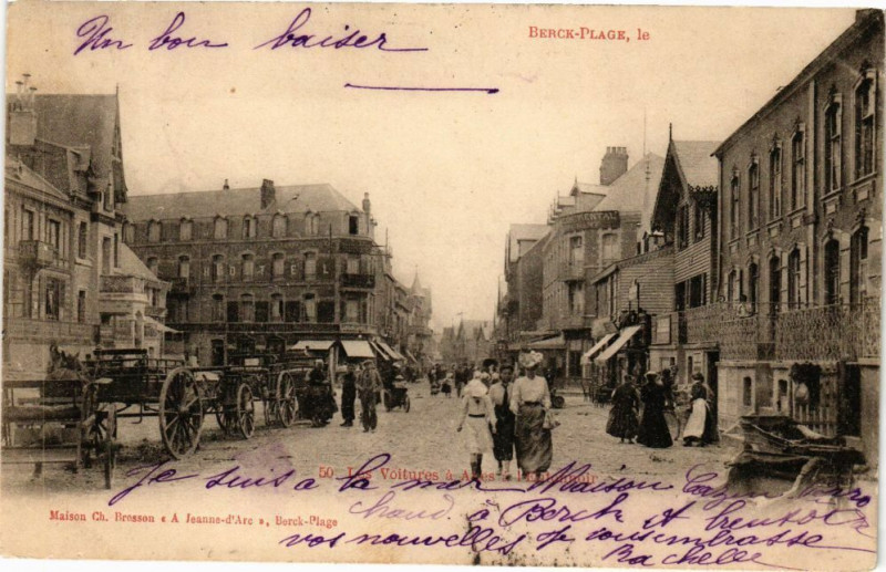 Carte postale ancienne Berck-Plage - Maison ch brosson à Berck