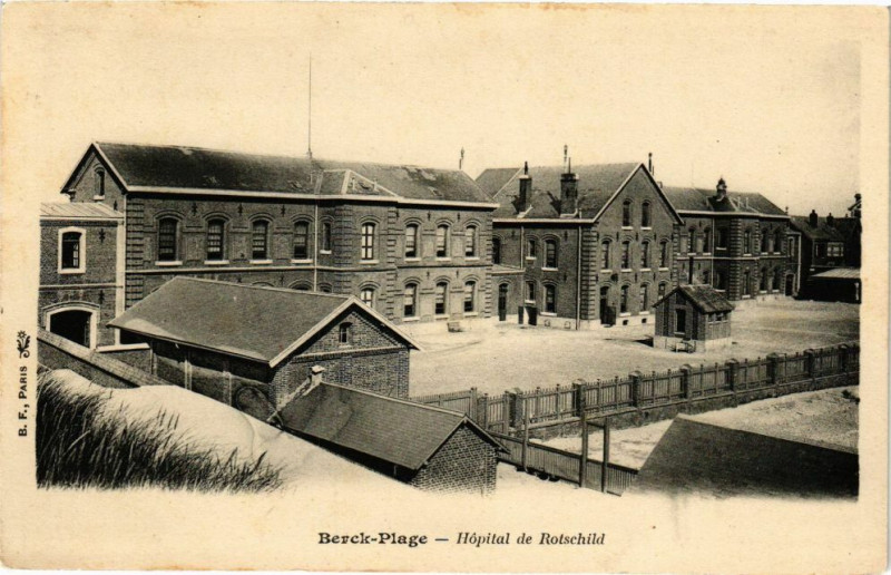 Carte postale ancienne Berck-Plage - Hopital de rotschild à Berck