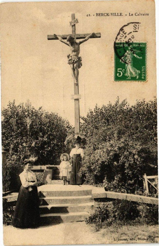 Carte postale ancienne Berck-Plage - Le Calavire à Berck