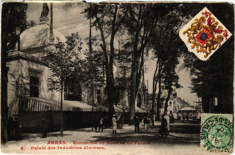 Carte postale ancienne Arras - Exposition du nord à Arras