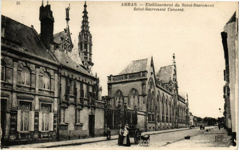 Carte postale ancienne Arras - Etablissement du Saint-sacrement à Arras