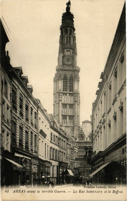 Carte postale ancienne Arras - Avant la terriable guerre à Arras