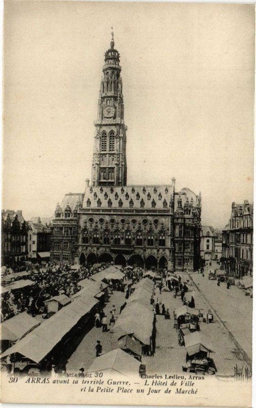 Carte postale ancienne Arras - Avant la terriable guerre à Arras
