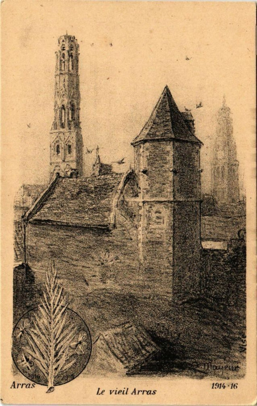 Carte postale ancienne Arras - Le Vieil Arras à Arras