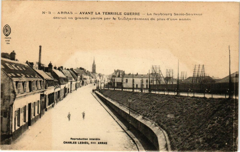 Carte postale ancienne Arras - Avant la terriable guerre à Arras
