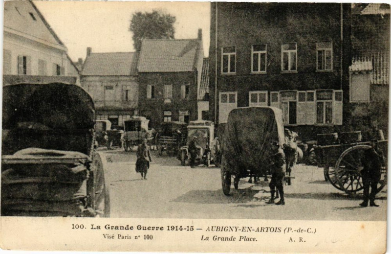 Carte postale ancienne La Grande Guerre 1914-15 Aubygny-en-Artois