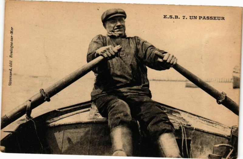Carte postale ancienne Un passeur