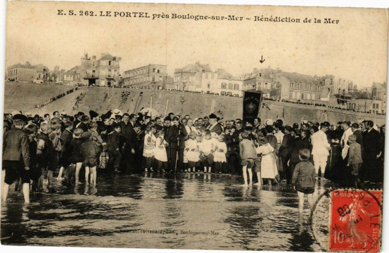 Carte postale ancienne Le Portel pres Boulogne-sur-Mer à Boulogne-sur-Mer