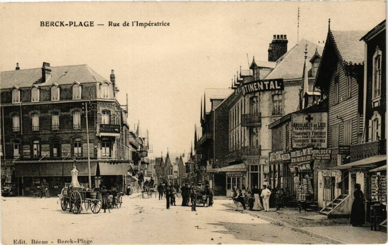 Carte postale ancienne Berck-Plage - Rue de l'Impératrice à Berck