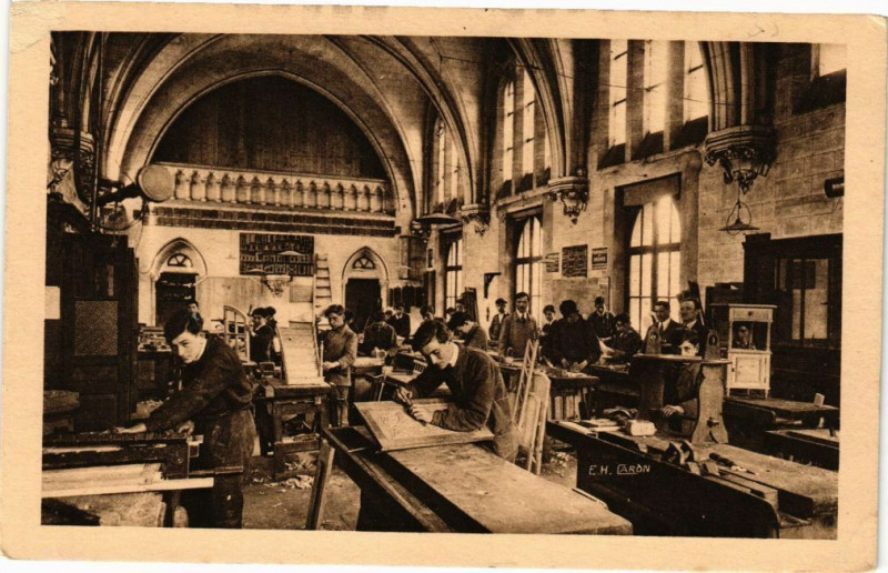 Carte postale ancienne Boulogne-sur-Mer - Rue cazin à Boulogne-sur-Mer