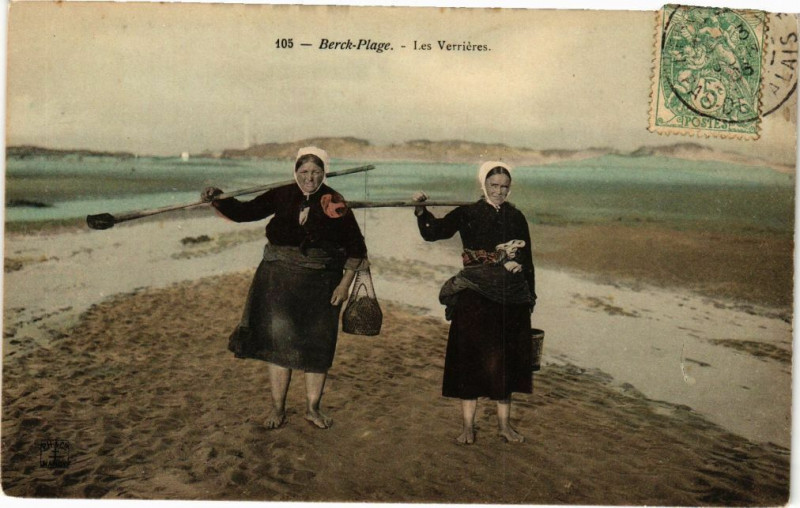 Carte postale ancienne Berck-Plage - Les Verrieres à Berck
