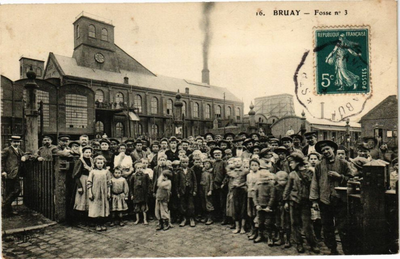 Carte postale ancienne Bruay - Fossen