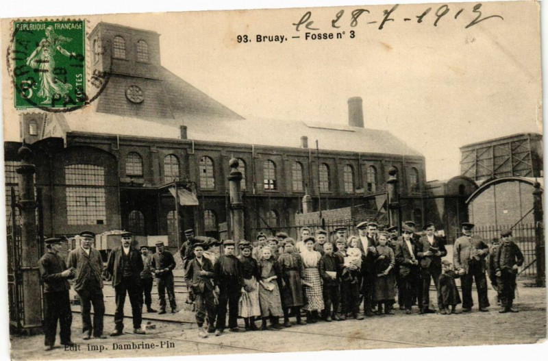 Carte postale ancienne Bruay - Fossen
